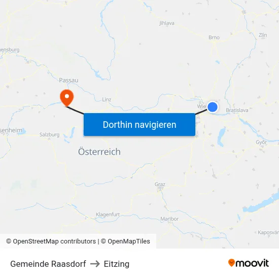 Gemeinde Raasdorf to Eitzing map