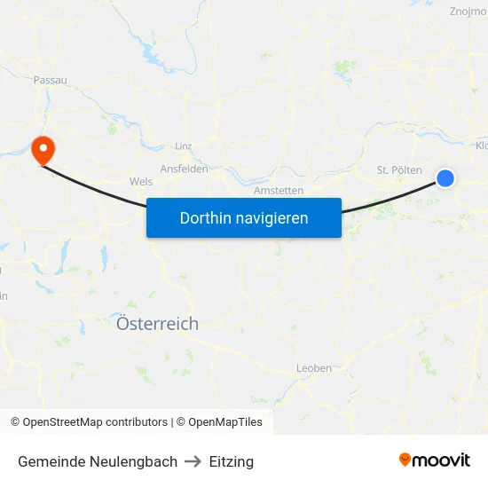 Gemeinde Neulengbach to Eitzing map