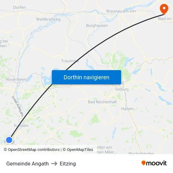 Gemeinde Angath to Eitzing map