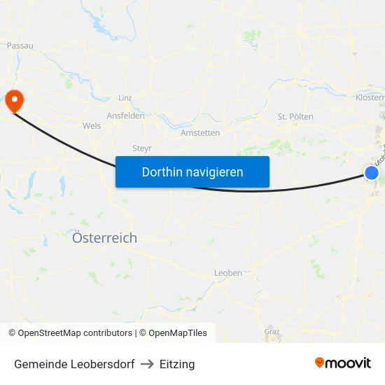 Gemeinde Leobersdorf to Eitzing map