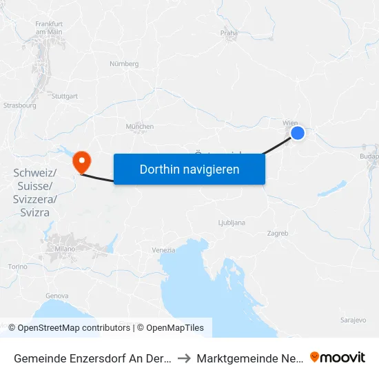 Gemeinde Enzersdorf An Der Fischa to Marktgemeinde Nenzing map
