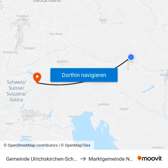 Gemeinde Ulrichskirchen-Schleinbach to Marktgemeinde Nenzing map