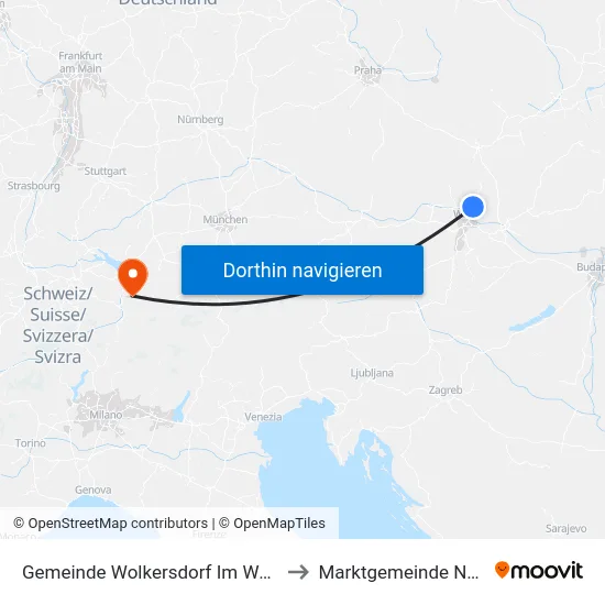 Gemeinde Wolkersdorf Im Weinviertel to Marktgemeinde Nenzing map