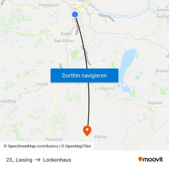 23., Liesing to Lockenhaus map