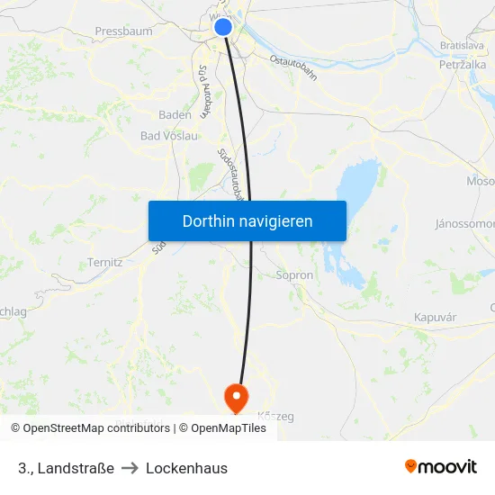 3., Landstraße to Lockenhaus map