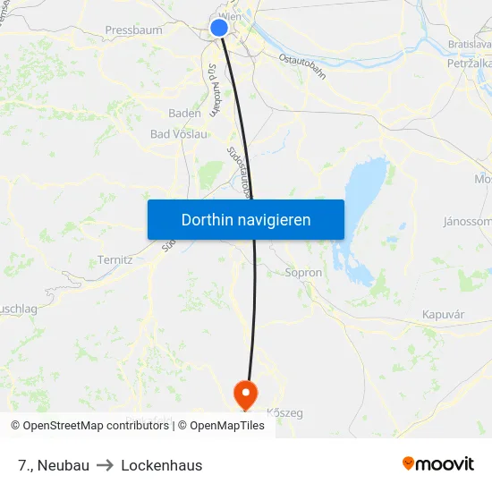 7., Neubau to Lockenhaus map