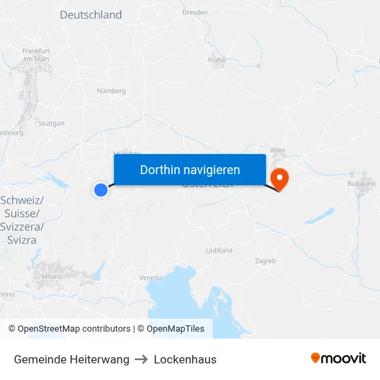 Gemeinde Heiterwang to Lockenhaus map
