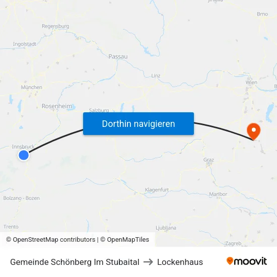 Gemeinde Schönberg Im Stubaital to Lockenhaus map