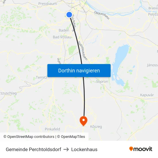 Gemeinde Perchtoldsdorf to Lockenhaus map