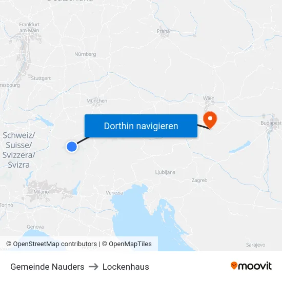 Gemeinde Nauders to Lockenhaus map