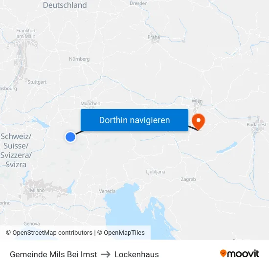 Gemeinde Mils Bei Imst to Lockenhaus map