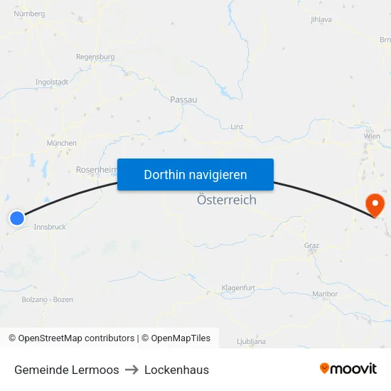 Gemeinde Lermoos to Lockenhaus map