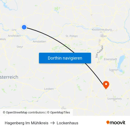 Hagenberg Im Mühlkreis to Lockenhaus map