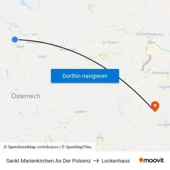 Sankt Marienkirchen An Der Polsenz to Lockenhaus map