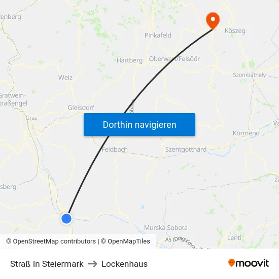 Straß In Steiermark to Lockenhaus map