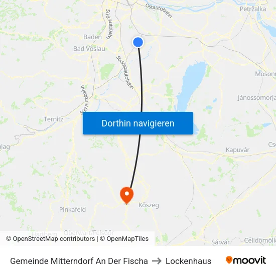 Gemeinde Mitterndorf An Der Fischa to Lockenhaus map
