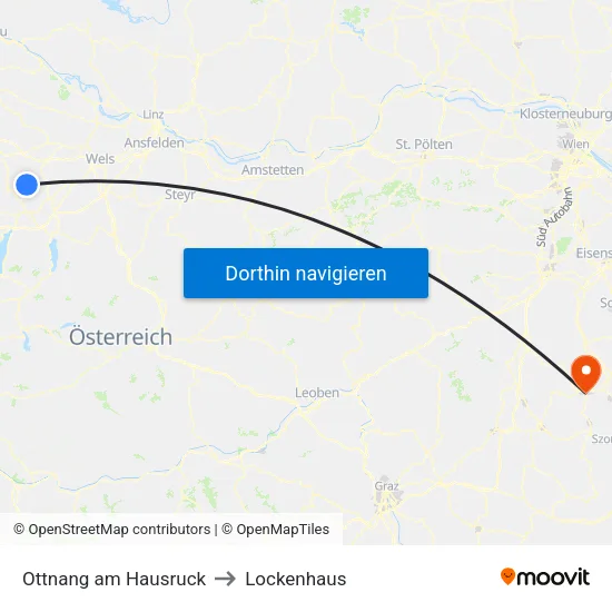 Ottnang am Hausruck to Lockenhaus map