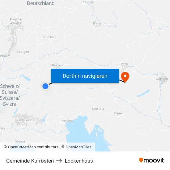 Gemeinde Karrösten to Lockenhaus map