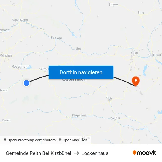 Gemeinde Reith Bei Kitzbühel to Lockenhaus map