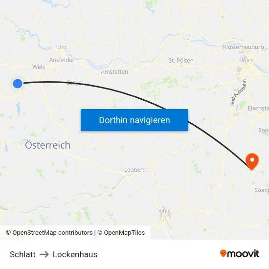 Schlatt to Lockenhaus map