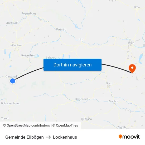 Gemeinde Ellbögen to Lockenhaus map