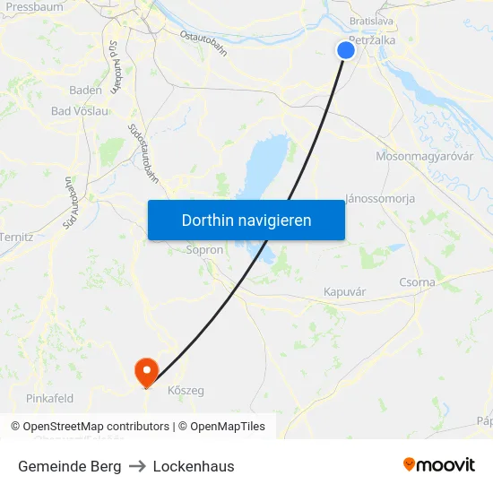 Gemeinde Berg to Lockenhaus map