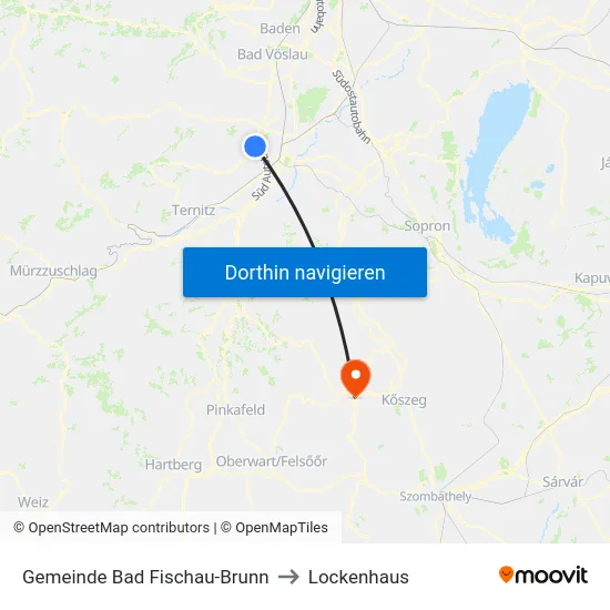 Gemeinde Bad Fischau-Brunn to Lockenhaus map