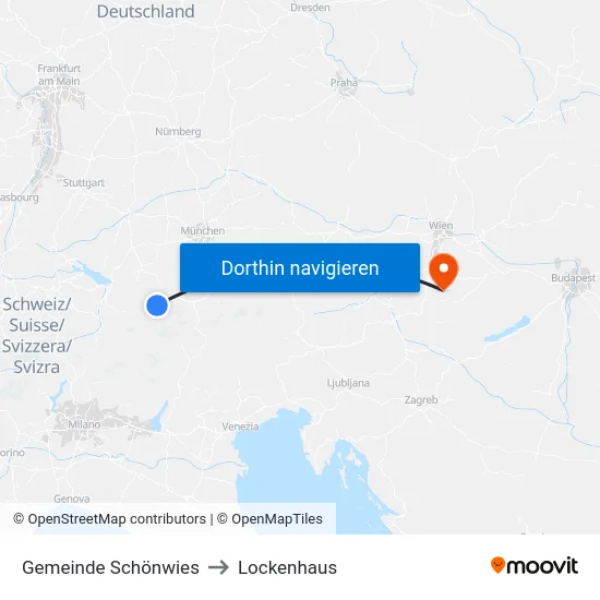 Gemeinde Schönwies to Lockenhaus map