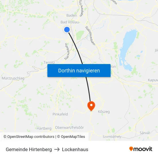 Gemeinde Hirtenberg to Lockenhaus map