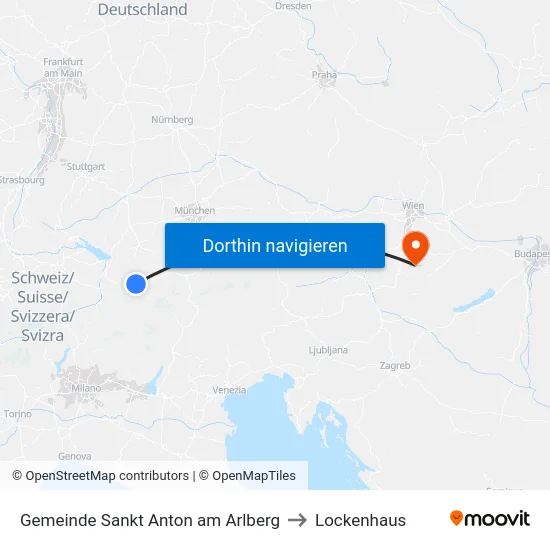 Gemeinde Sankt Anton am Arlberg to Lockenhaus map
