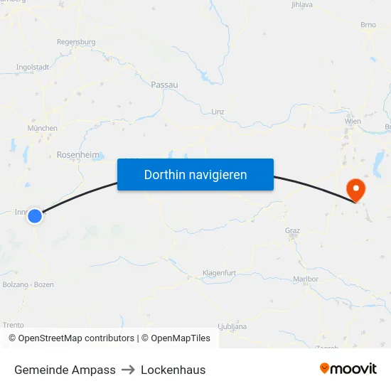 Gemeinde Ampass to Lockenhaus map