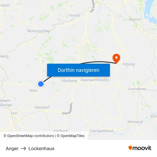 Anger to Lockenhaus map