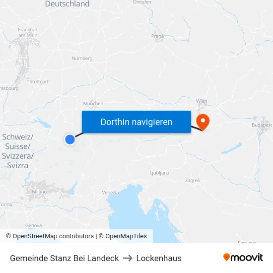 Gemeinde Stanz Bei Landeck to Lockenhaus map