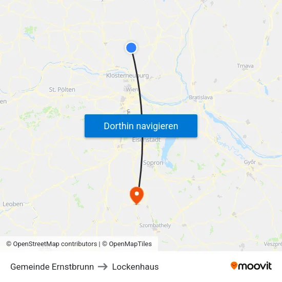 Gemeinde Ernstbrunn to Lockenhaus map