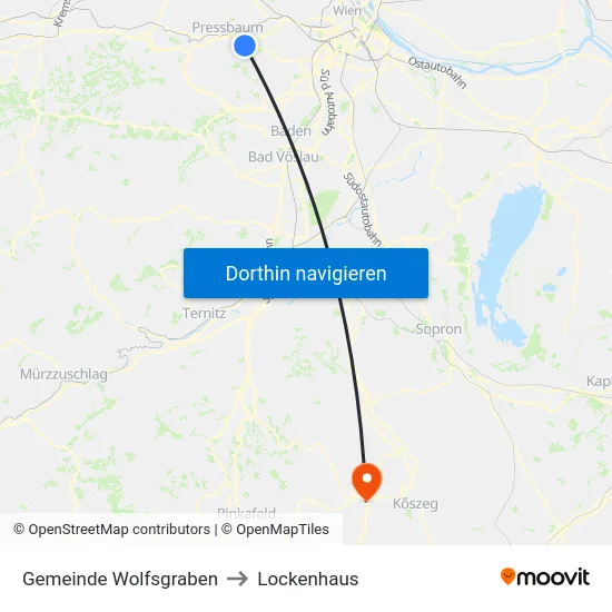 Gemeinde Wolfsgraben to Lockenhaus map