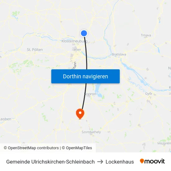 Gemeinde Ulrichskirchen-Schleinbach to Lockenhaus map