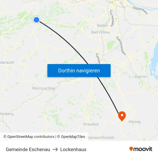 Gemeinde Eschenau to Lockenhaus map