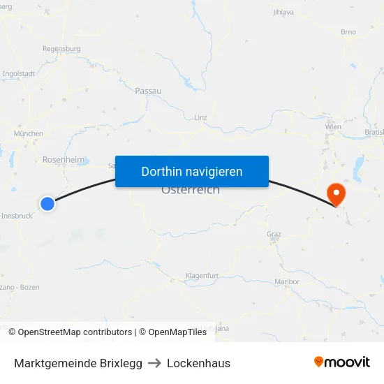 Marktgemeinde Brixlegg to Lockenhaus map