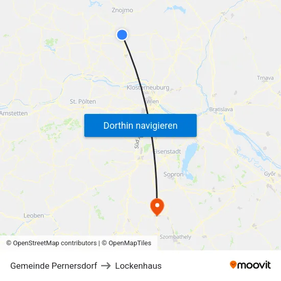 Gemeinde Pernersdorf to Lockenhaus map