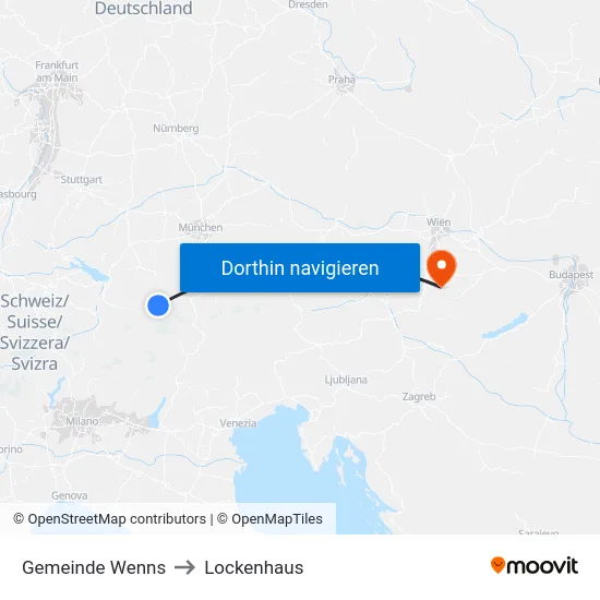Gemeinde Wenns to Lockenhaus map