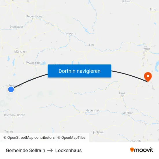 Gemeinde Sellrain to Lockenhaus map