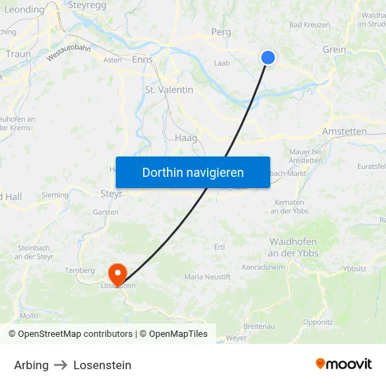 Arbing to Losenstein map