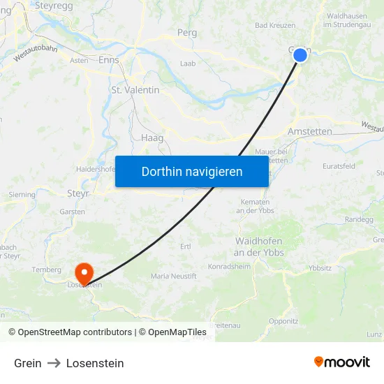 Grein to Losenstein map