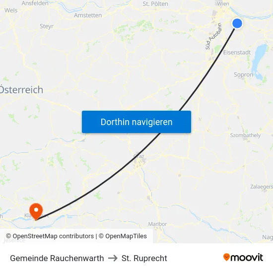 Gemeinde Rauchenwarth to St. Ruprecht map