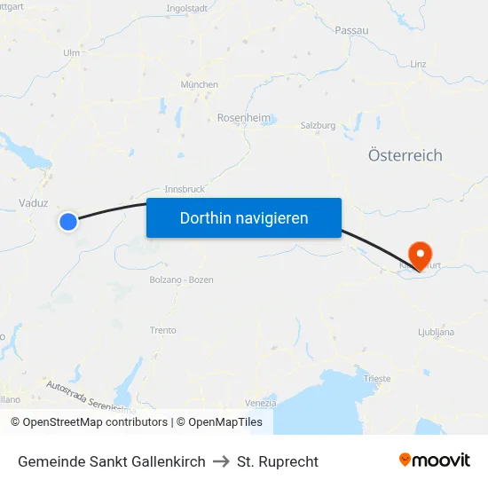 Gemeinde Sankt Gallenkirch to St. Ruprecht map