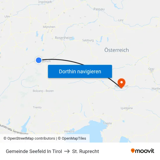 Gemeinde Seefeld In Tirol to St. Ruprecht map