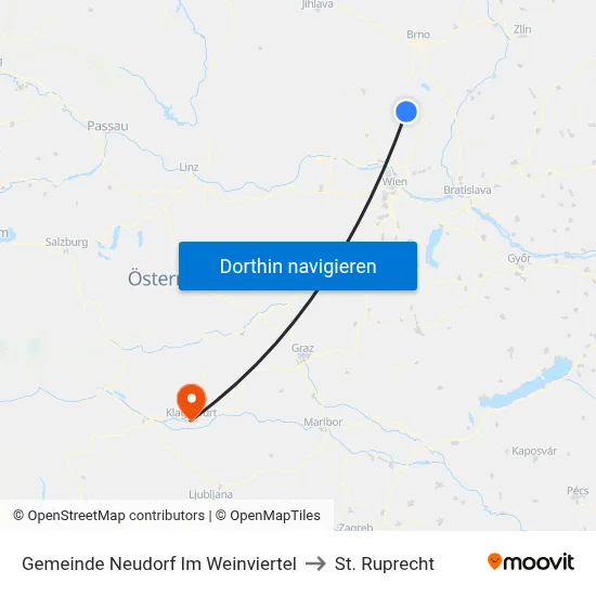 Gemeinde Neudorf Im Weinviertel to St. Ruprecht map