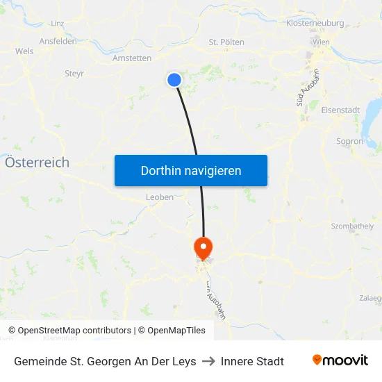 Gemeinde St. Georgen An Der Leys to Innere Stadt map