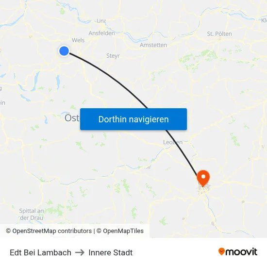 Edt Bei Lambach to Innere Stadt map