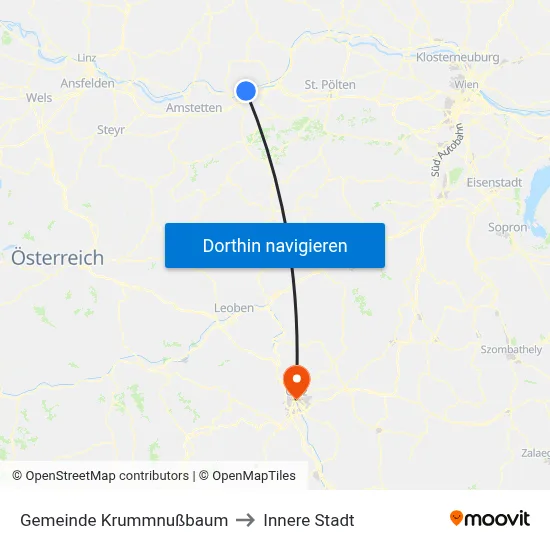 Gemeinde Krummnußbaum to Innere Stadt map
